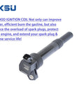 Beefed Up Ignition Coil Pack For Kia Soul Forte Hyundai Tucson Elantra 2011 To 2016 1.8L 2.0L Engines Replacement UF651