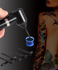 Electric Ink Mixer For Tattoo Pigment With 100 Mixing Sticks Kit, Pro Grade Tattoo Ink Agitator Machine For Microblading Eyebrow Color, Black Pigment, Easy One Touch Operation And Sanitary Disposable Sticks black mixer with disposable sticks and cup