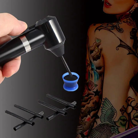 Electric Ink Mixer For Tattoo Pigment With 100 Mixing Sticks Kit, Pro Grade Tattoo Ink Agitator Machine For Microblading Eyebrow Color, Black Pigment, Easy One Touch Operation And Sanitary Disposable Sticks black mixer with disposable sticks and cup
