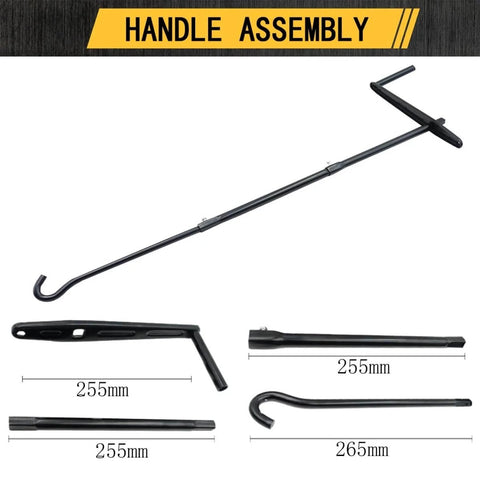 Handle assembly for 2 Ton Spiral Screw Car Jack For Pickup Trucks Not Hydraulic Adjustable 7.76 To 16 Inches 4,000 Lb Capacity