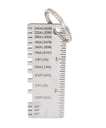 Pro Grade Stainless Steel Weld Seam Gauge For Metal Fabrication, 72x25x1mm tool showing detailed measurements