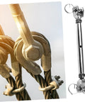 Rock Solid Heavy Duty Rigging Screw Stainless Steel Turnbuckle With Jaw Jaw Ends For Marine Wire Rope Cable Tension Setup, close-up view.