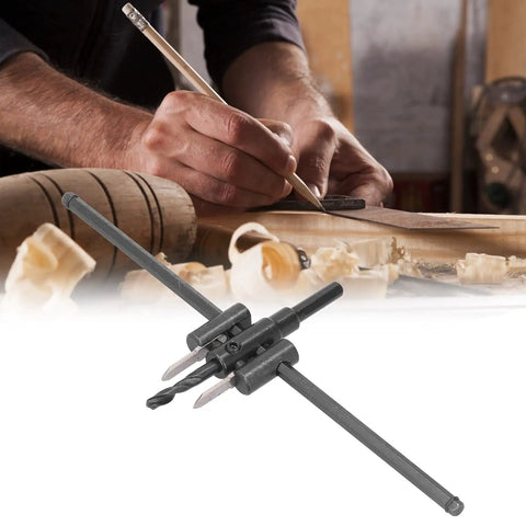 Premium Heavy Duty Circle Hole Cutter Saw Kit With Adjustable Carbon Steel Wood Drill Bit Tool For Precise 30 To 300Mm Round Cuts In DIY Lumber And Furniture Making Projects That Get You Done Fast. used on wood