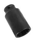 Shop Ready 30mm 12 Point Deep Well Impact Axle Nut Socket Engineered Tough with black chrome vanadium steel finish.