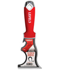 9 In 1 Painters Tool For Finishing And Scraping With Hardened Carbon Steel Blade, Go To Multi Use Knife With Hammer End