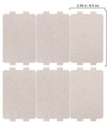 6 pieces of 7 Piece Microwave Waveguide Mica Sheets Heat Resistant Insulation Plates Replacement Parts For General Microwaves Small Size