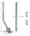 Beefy Universal Outdoor Mounting Pole For TV Antenna And Weather Station, Heavy Duty Aluminum Bracket with 49.5 Inch Extension Arm.