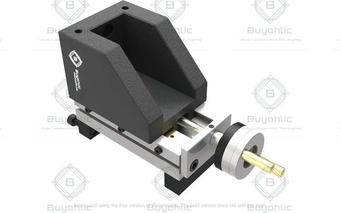 Mini Vertical Slide 90mm By 50mm For Quick Lathe Milling On Cross Slide, tool steel construction with adjustment knob.