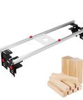 48-Inch Trimming And Planing Machine With Reinforced Rails, Precision Router Sled shown beside wooden blocks