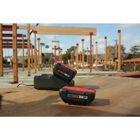 Beast Mode 18V Battery Turbo Charger With 16 Amp Fast Charge And Power Boost Mode at construction site