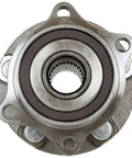 Front view of Rear Wheel Hub Bearing Assemblies Left And Right With ABS Replacement For 2010 2014 Subaru Outback 2008 2014 Subaru Impreza