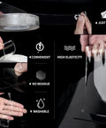 Double-Sided Mounting Tape 10 Ft Removable Adhesive Foam Tape Transparent For Household Use with features shown