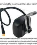 Ebike Front Light With 3 Pin Male Waterproof Connector For 24V 36V Ebikes And E Scooters Beefy High Power LED Bulb