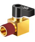 Durable Brass Air Compressor Drain Valve with One Quarter Inch NPT Male Thread Ball Type Drain Cock