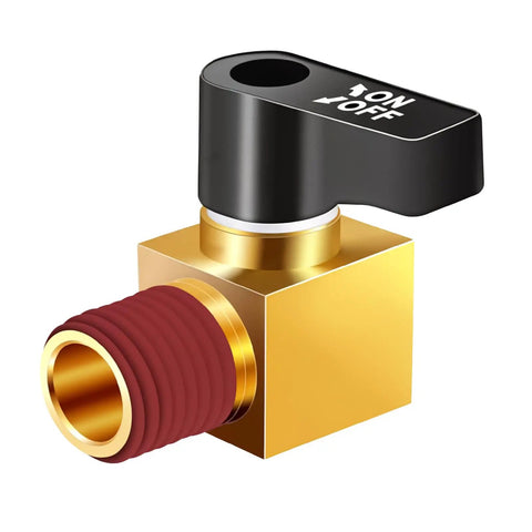 Durable Brass Air Compressor Drain Valve with One Quarter Inch NPT Male Thread Ball Type Drain Cock