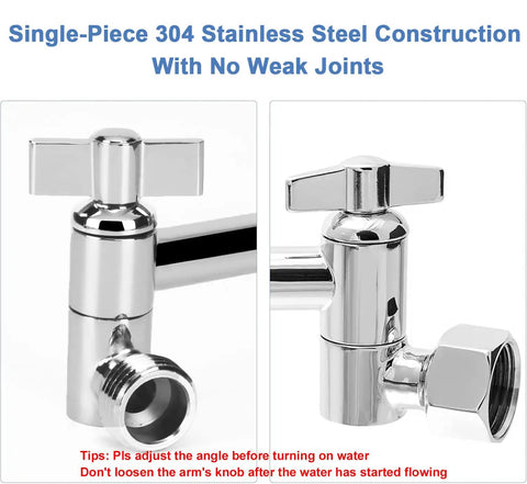 Adjustable Shower Arm Universal Connection And 11 Inch Extension Arm With Tilt Easy Install Anti Leak Chrome Finish For Most Showers Upgrade Your Shower Game With A Strong Downpour