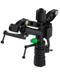 G1 Female Thread Adjustable Dual Nozzle Rocker Arm Sprinkler For Lawn, Garden And Patio Irrigation, Rotates From 30 To 360 Degrees