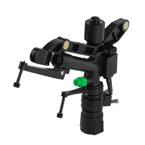 G1 Female Thread Adjustable Dual Nozzle Rocker Arm Sprinkler For Lawn, Garden And Patio Irrigation, Rotates From 30 To 360 Degrees