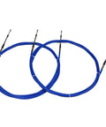 Universal 23 Ft Outboard Shift And Throttle Cable Set For 3300 33C Control Boxes Blue Two Piece Cables For Yamaha Suzuki
