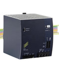 Heavy Duty Din Rail Switching Power Supply providing AC To DC conversion, designed for industrial automation and machine shop use.
