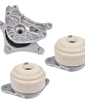 Set Of 3 Beefed Up Hydraulic Engine And Transmission Mounts Replacement For Mercedes Benz W212 W204 W221, 3-piece kit shown