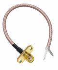 SMA Female To PCB Solder Cable 6 Inch RG316 Coax For WiFi Antenna Extension 2 Pack Panel Mount 2 Hole To PCB Welding Connector