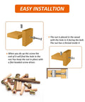 Easy installation guide with Must Have Hardware Replacement Kit For Cribs And Furniture, showing socket cap screws, barrel nuts, dowels.