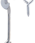 6 Inch Zinc Safety Hook And Eye Latch No Nonsense Automatic Locking Gate Hardware for secure fence closure.