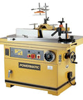 Rock Solid Tilting Sliding Spindle Shaper With Dual Digital Readout And Precision Micrometer Fence, 7.5HP Three Phase Industrial Woodworking Rig front view.