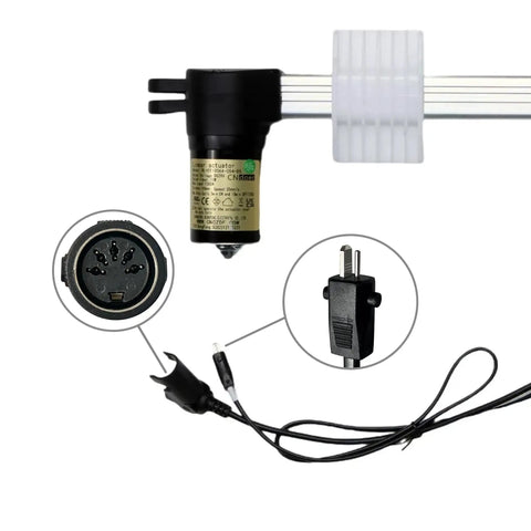 Straight Up Heavy Duty Power Recliner Motor For Lift Chairs DL DT1006A Replacement Linear Actuator with connector and power cord.
