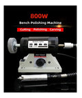 Badass 800W Polishing Machine Bench Grinder Rig with Stepless Speed Control, adjustable speed, flexible shaft for woodworking.