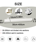 Top Shelf Pine Wood Indoor Guardrail In Crisp White With Non Slip Grip Heavy Duty Iron Supports Rounded Safety Edges And Kickass Setup For Houses Kindergartens Or Attics Built Like A Boss For Daily Hustle size diagram with dimensions and installation instructions.