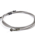 86 Inch Stainless Braided Hydraulic Brake Hose Line For GY6 Scooters Mopeds ATVs Dirt Bikes And Go Karts Built For Heavy Duty Performance And Long Lasting Rugged Braking, coiled view