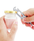 Opening a jar with On Deck Marine Multitool Bottle Opener and Screwdriver, Stainless Steel Emergency Tool for Boats and Deck Maintenance