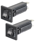Heavy Duty Thermal Circuit Breaker Fuse For W28XQ1A3 Rapid Swap Overload Protection Switch shown in black with 3AMP rating.