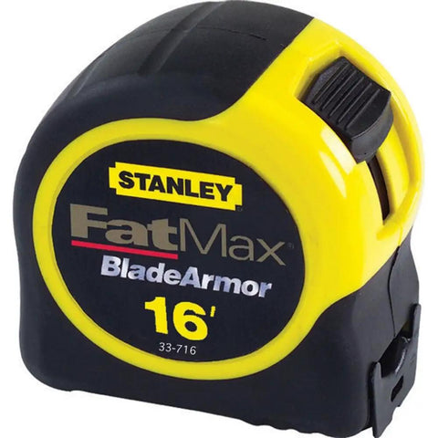 FatMax Tape Measure With Blade Armor And Retractable Tape For 16 Foot Reach, Heavy Duty Tool With Non Slip Grip, yellow case