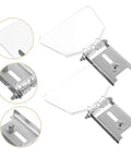 Clear Eye Shield Dust Guard Attachment For Safety Guards with stainless steel bracket, 6.69x5.31x0.70 inch, workshop use