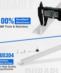 Two Sets 45 Inch Adjustable Tilt Solar Panel Mount Brackets showing anodized aluminum and stainless screws