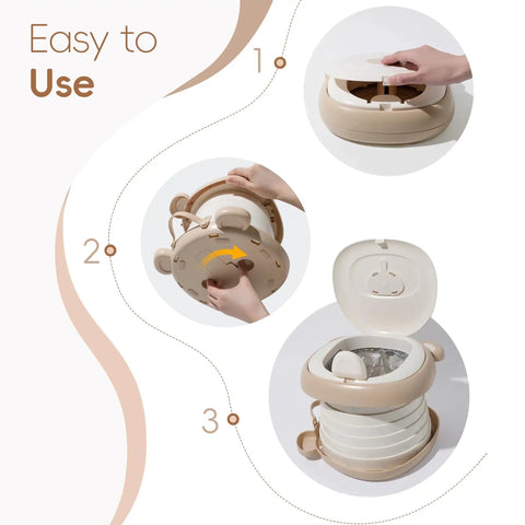 Road Trip Ready Foldable Toddler Potty Seat Portable Kids Travel Toilet On The Go Camping Restroom Alternative With Absorbent Liners For Sweet Park Adventures