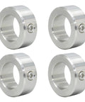 Four 304 Stainless Steel Shaft Collars With Set Screws H7 Bore Five Eighths Inch Outer Diameter One And One Eighth Inch Half Inch Thick