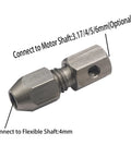 2Pack CNC Stainless Steel RC Flex Collet Coupler Flexible Coupling For DIY RC Boat Submarine, Connects Motor Shaft To Drive Shaft