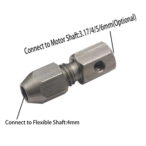 2Pack CNC Stainless Steel RC Flex Collet Coupler Flexible Coupling For DIY RC Boat Submarine, Connects Motor Shaft To Drive Shaft