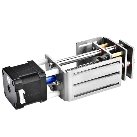 Slick Electric Linear Rail Guide And Z Axis Slide Module showcasing a stepper motor and aluminum rail for CNC upgrade.