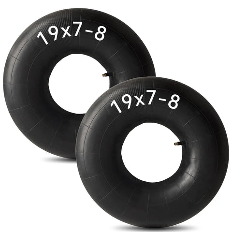 Heavy Duty Inner Tube Built Tough For 19x7-8 19x7.00-8 And 20x7-8 With TR13 Straight Valve Stem in pack of two
