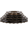 Side view of Rugged Mountain Bike Freewheel Sprocket Set 6 Speed 14T 28T Replacement Accessory For Tough Trails.