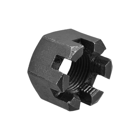 Pick Up This Sick Heavy Duty M24 X 2mm Hex Slotted Castle Nut Crafted From Solid Carbon Steel Grade 4 8 In Deep Matte Black Finish For Quick Fixes And Smooth Builds That Are Legit Dope And Ready To Roll On Any Rig You Got