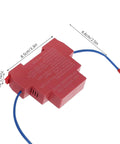 Badass Auto Activating Fire Extinguisher Patch With Weatherproof Heavy Duty Mini Aerosol Spray For Car Rig Office Space Or Engine Bay Top Notch Vehicle Safety Kit, compact red panel with blue trigger wire, 8.5cm x 7cm.
