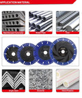 Application materials for 14 Inch Diamond Metal Cutting Disc All Purpose Cut Off Wheel That Handles Tough Jobs On Steel, Pipe, Stone, Concrete, Iron