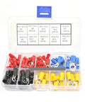 Top Tier 125Pc RV Crimp Terminal Kit With Copper Insulated Connectors, Ring Terminals And Butt Splices For Your Electrical Wiring Projects That Are Super Durable And Easy To Install Anytime. 125-piece copper insulated terminal kit in organizer case