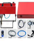 Portable Pneumatic Dot Peen Marking Machine Grease Monkey Approved Handheld Metal Engraving Tool Copper Motor Rig setup with accessories.